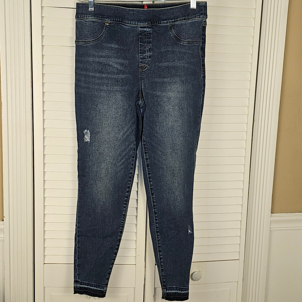 Spanx Womens Distressed Skinny Jeans XL